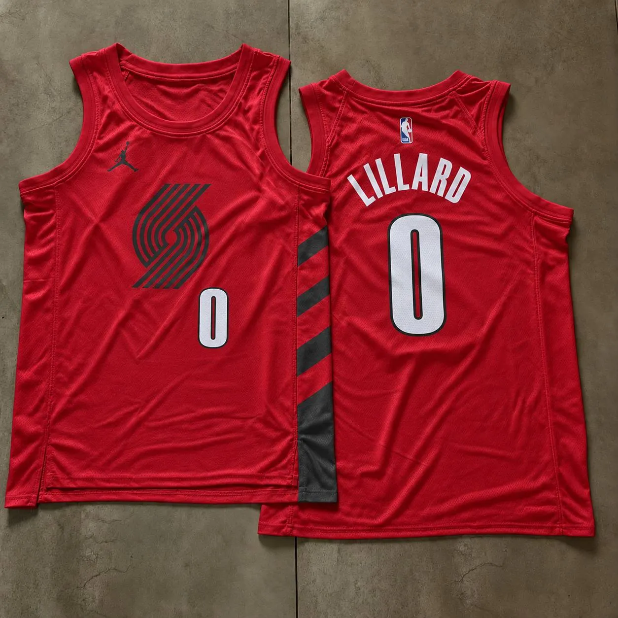 Portland Trail Blazers Damian Lillard Red Jersey