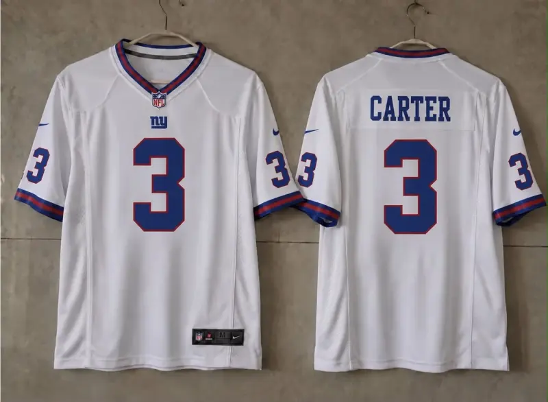 NEW YORK GIANTS ABDUL CARTER WHITE JERSEY