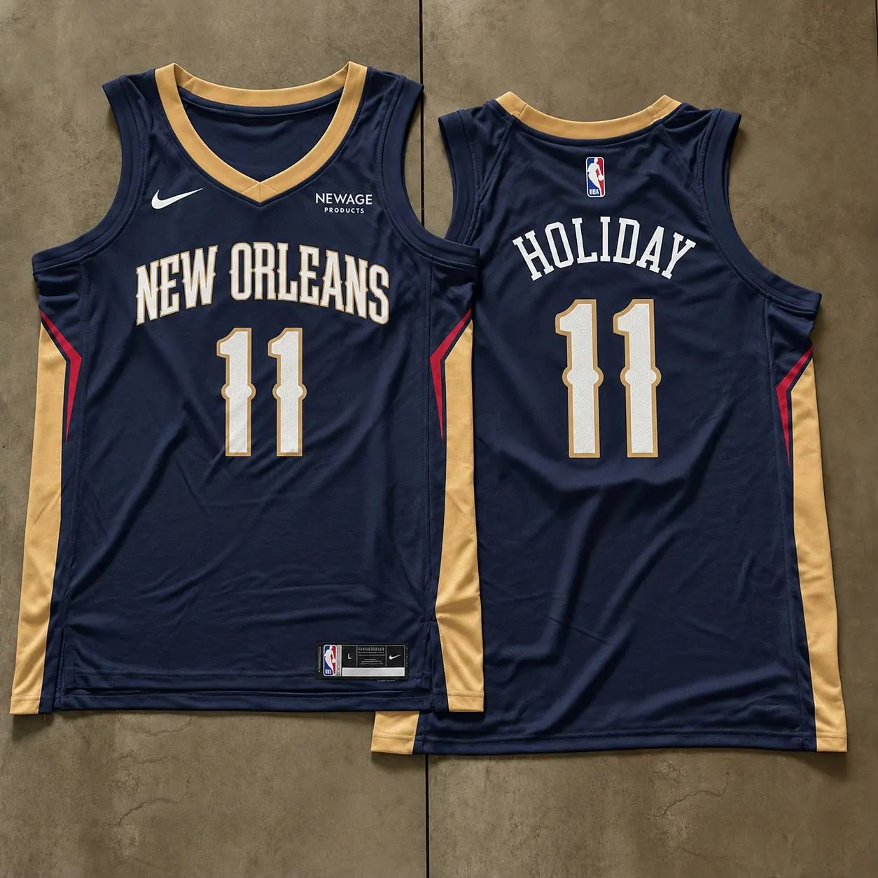 New Orleans Pelicans Jrue Holiday Navy Jersey