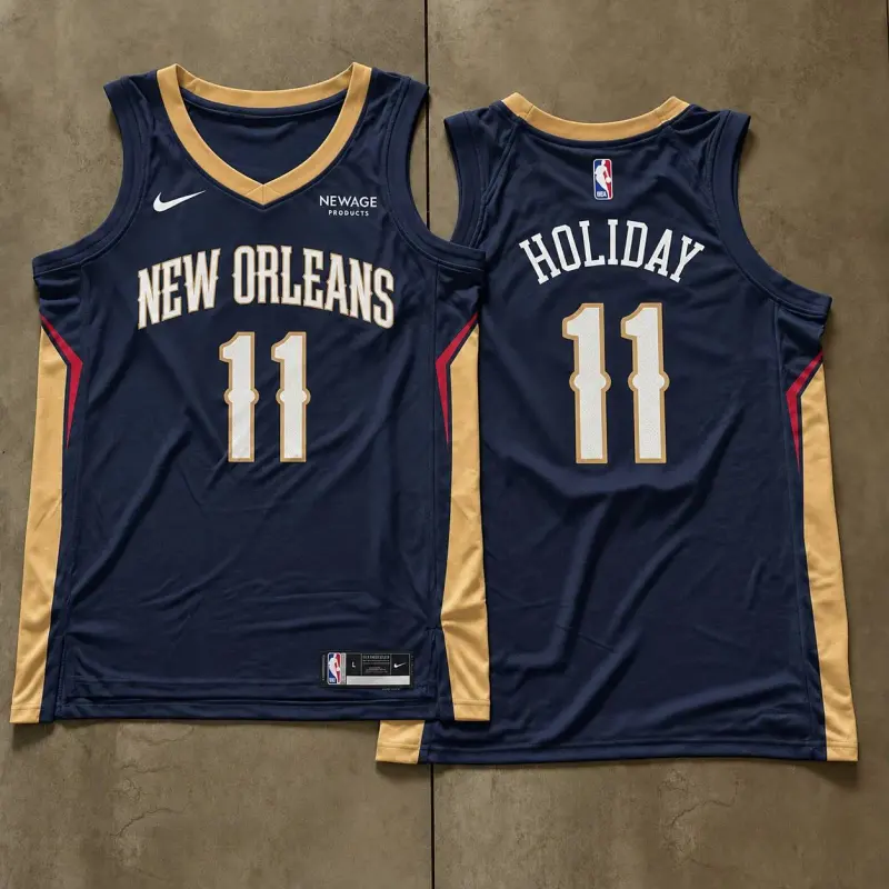 New Orleans Pelicans Jrue Holiday Navy Jersey