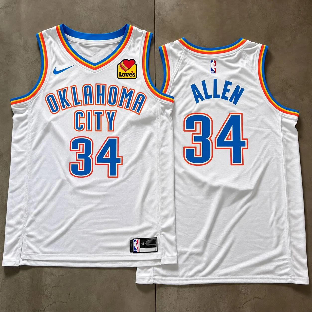 Oklahoma City Thunder Ray Allen White Jersey