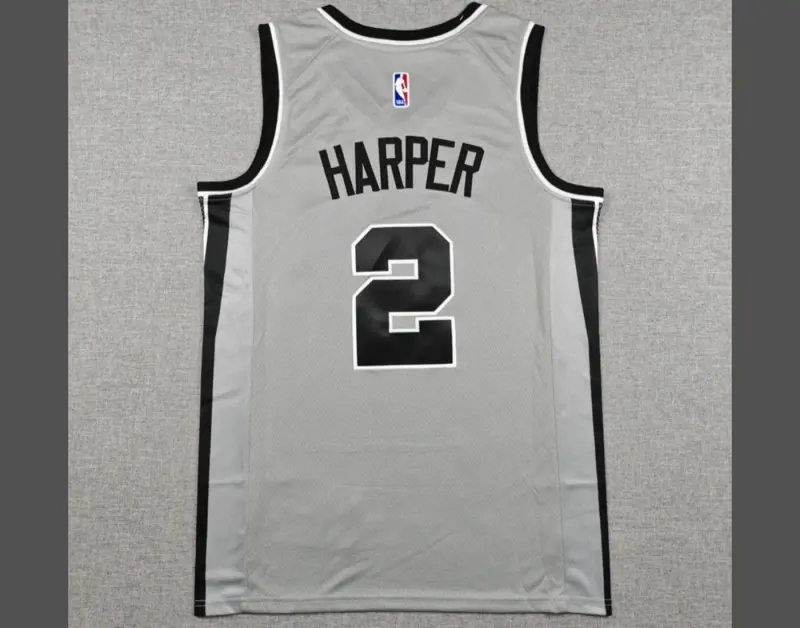 SAN ANTONIO SPURS DYLAN HARPER GRAY JERSEY