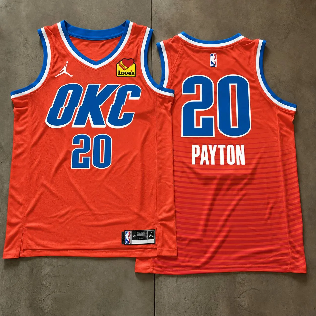 Oklahoma City Thunder Gary Payton Orange Jersey
