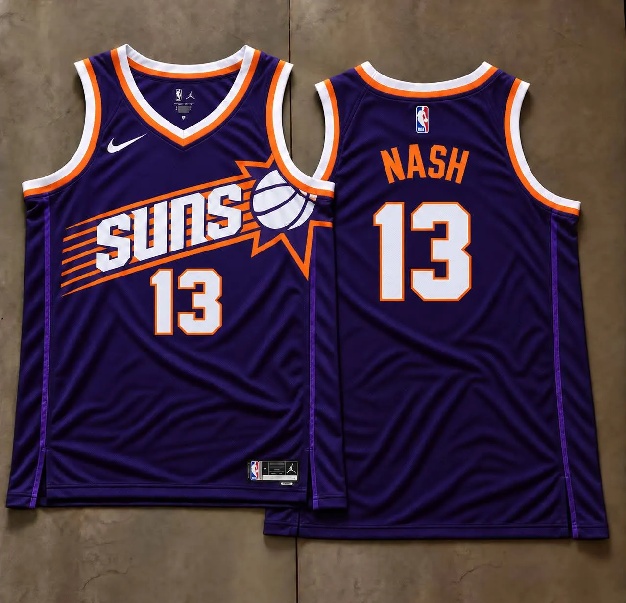 Phoenix Suns Steve Nash Purple Sunburst Jersey