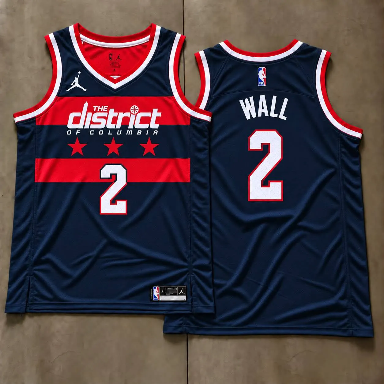 Washington Wizards John Wall Navy Jersey