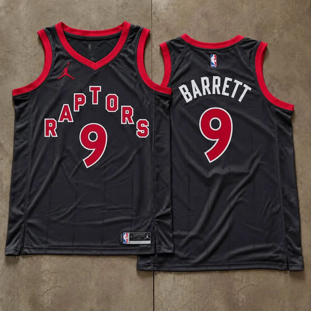 Toronto Raptors RJ Barrett Charcoal Jersey