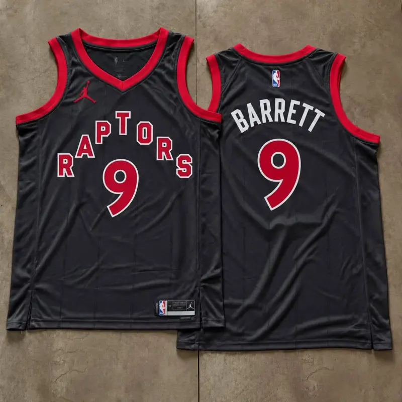 Toronto Raptors RJ Barrett Charcoal Jersey