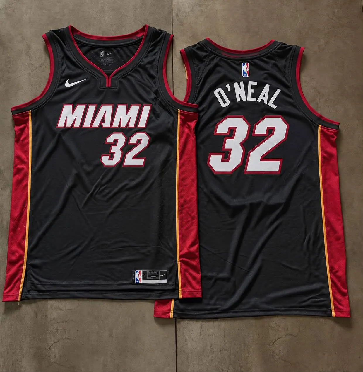 Miami Heat Shaquille O'Neal Black Jersey