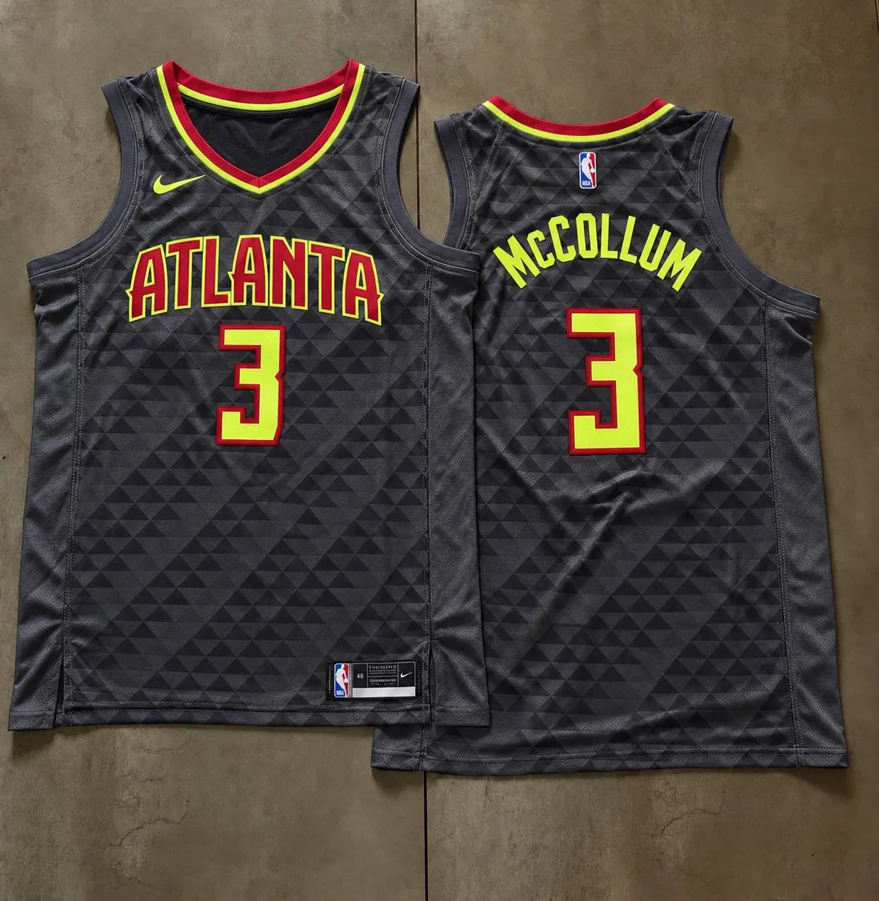 Atlanta Hawks CJ McCollum Grey Jersey