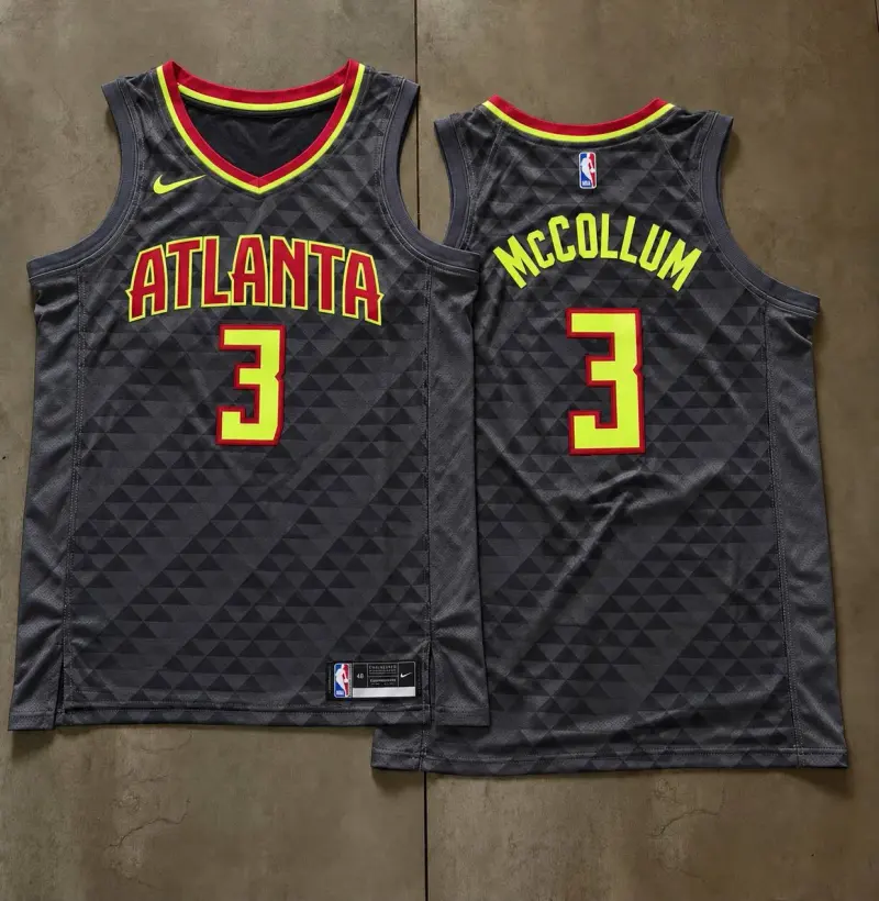 Atlanta Hawks CJ McCollum Grey Jersey