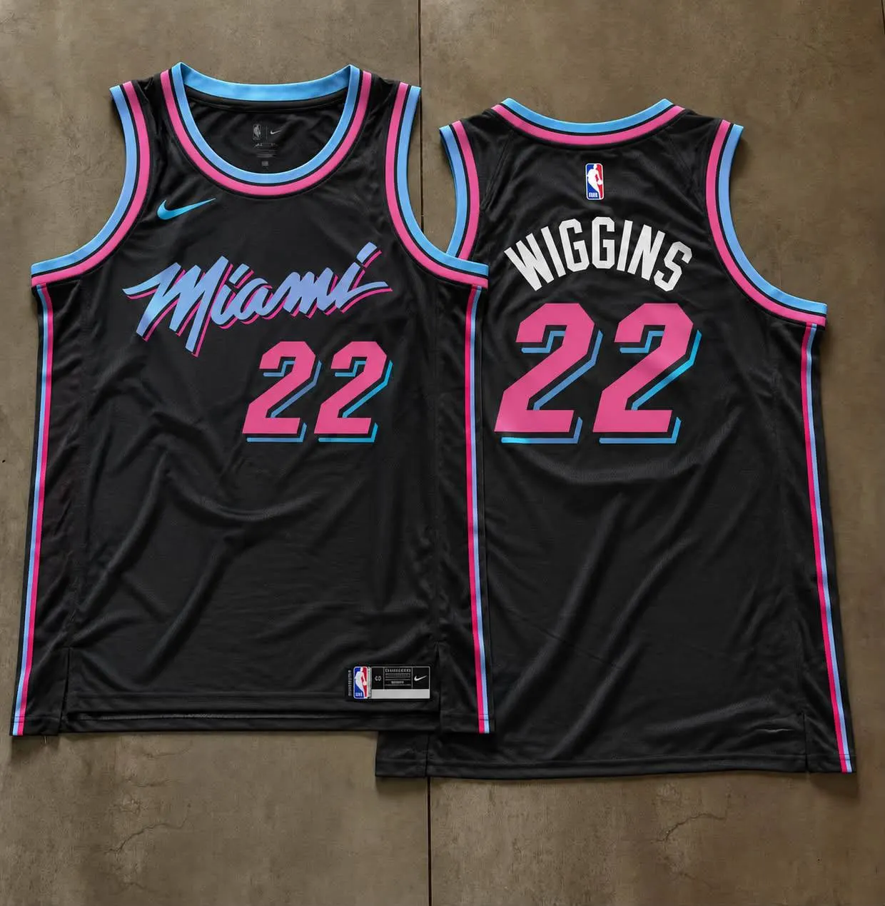 Miami Heat Andrew Wiggins Black Vice City Jersey