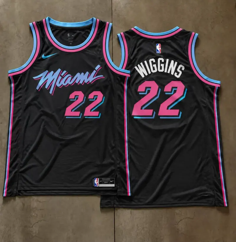 Miami Heat Andrew Wiggins Black Vice City Jersey