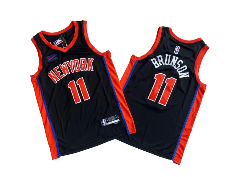 Jalen Brunson Black New York Knicks Jersey