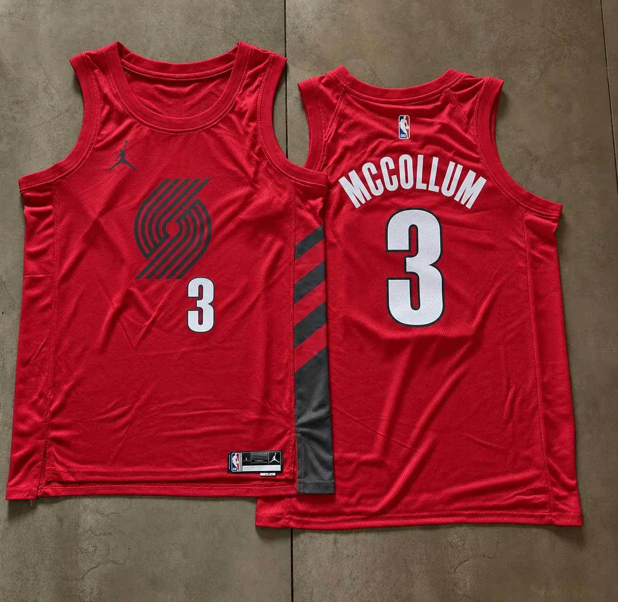 Portland Trail Blazers CJ McCollum Red Jersey