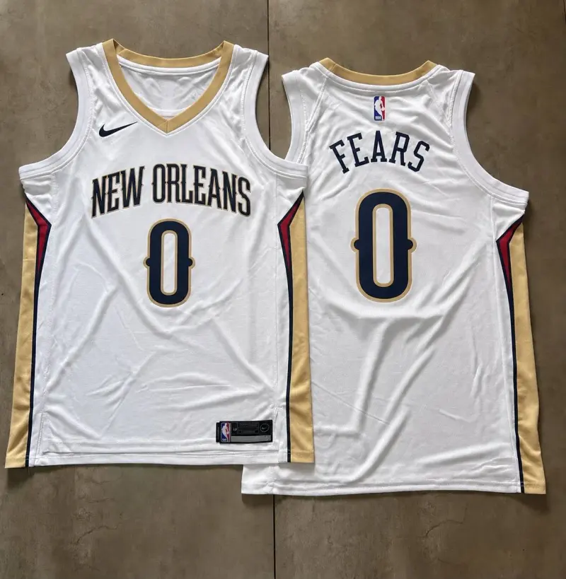 New Orleans Pelicans Jeremiah Fears White Jersey
