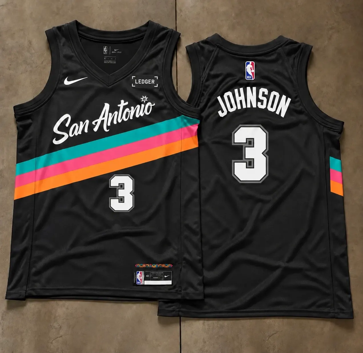SAN ANTONIO SPURS KELDON JOHNSON JERSEY