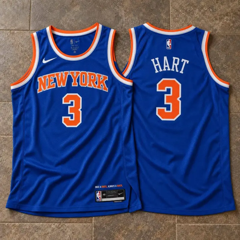 New York Knicks Josh Hart Blue Jersey