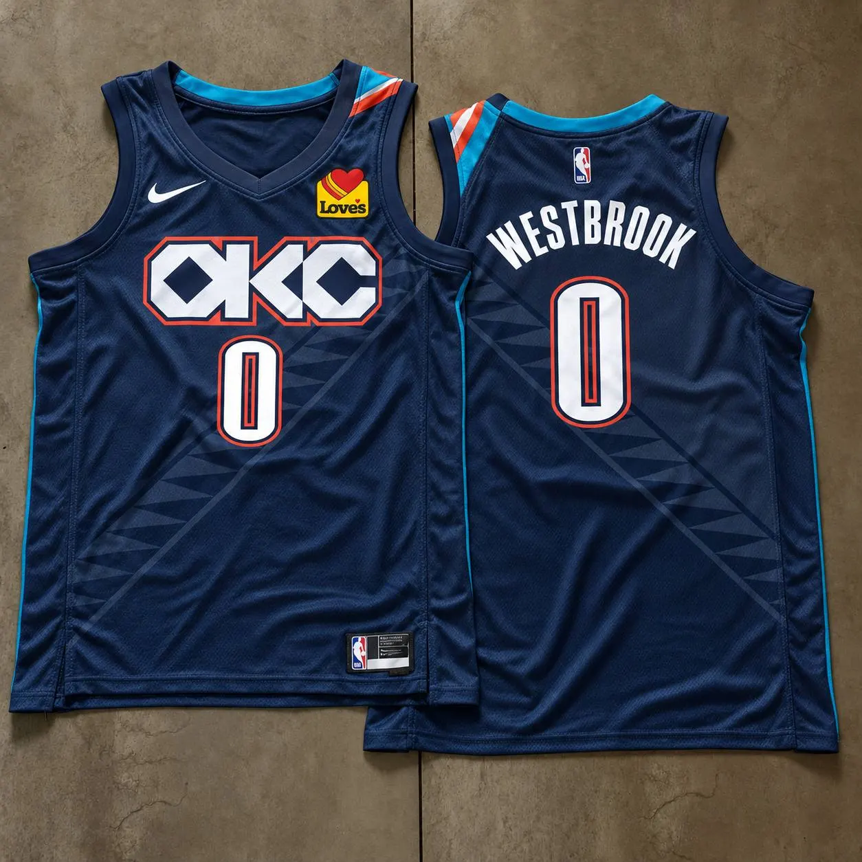 Oklahoma City Thunder Russell Westbrook Navy Jersey