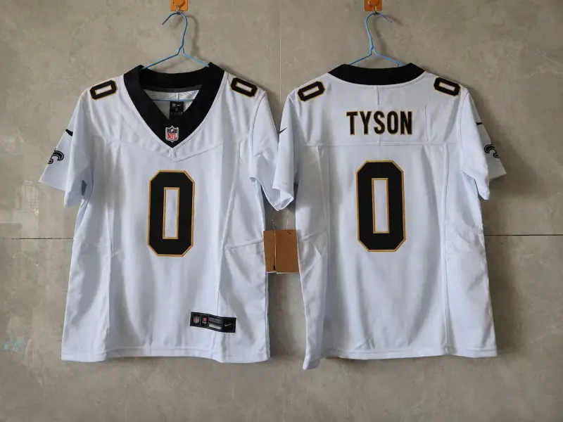 NEW ORLEANS SAINTS JORDYN TYSON WHITE JERSEY