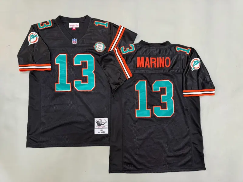 MIAMI DOLPHINS DAN MARINO BLACK VINTAGE JERSEY