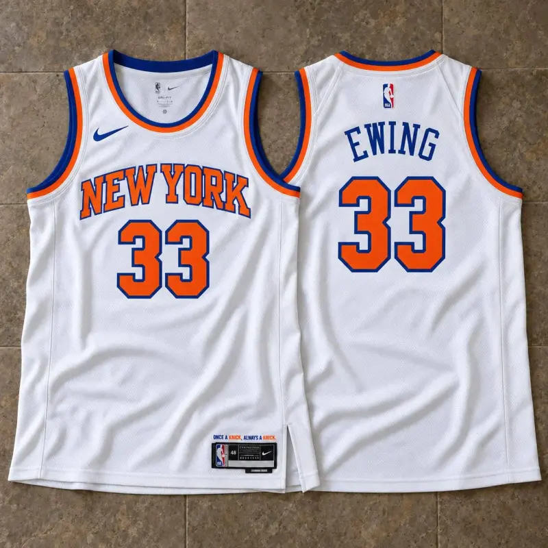 New York Knicks Patrick Ewing White Jersey