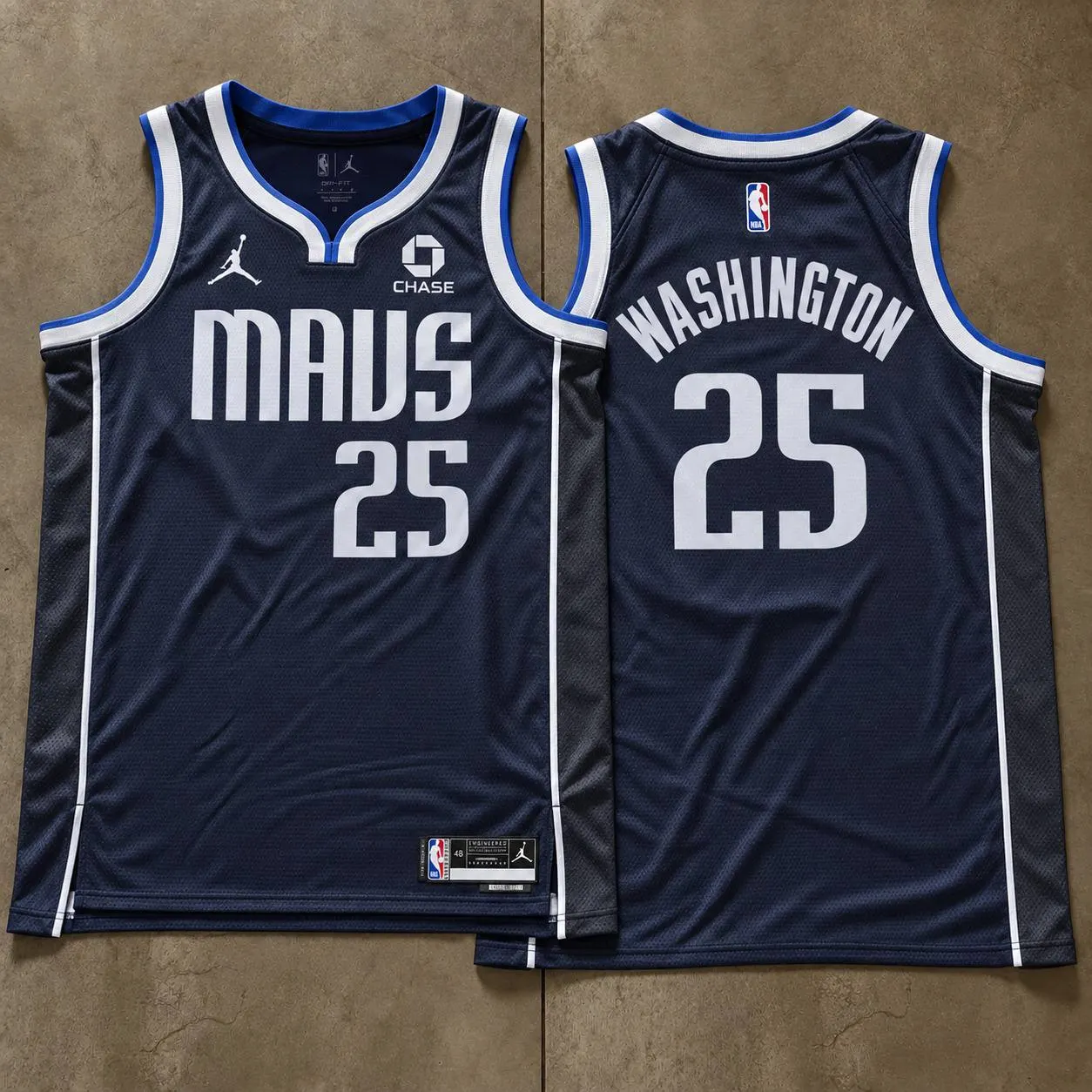 Dallas Mavericks P.J. Washington Navy Jersey