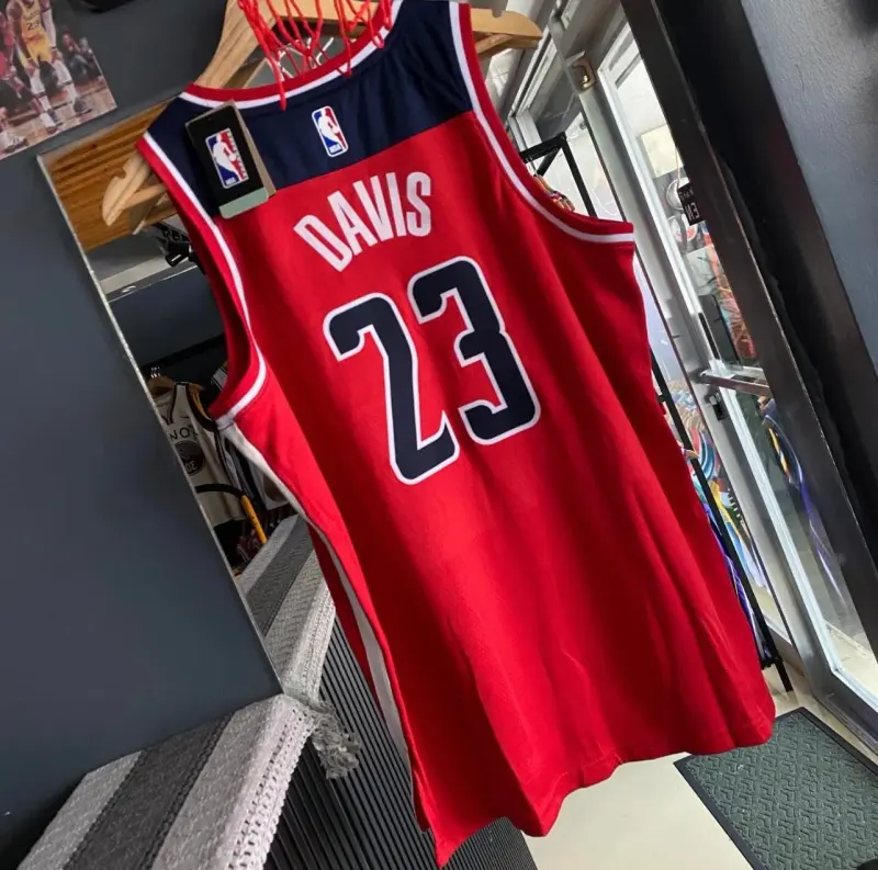 WASHINGTON WIZARDS ANTHONY DAVIS RED JERSEY