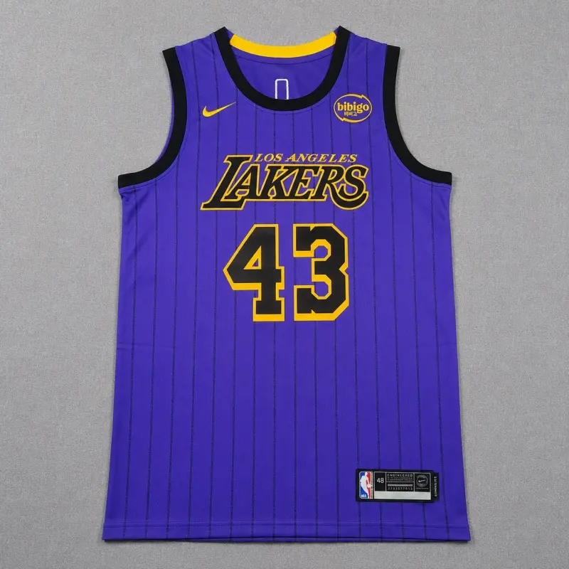 LOS ANGELES LAKERS CAMERON CARR PURPLE JERSEY