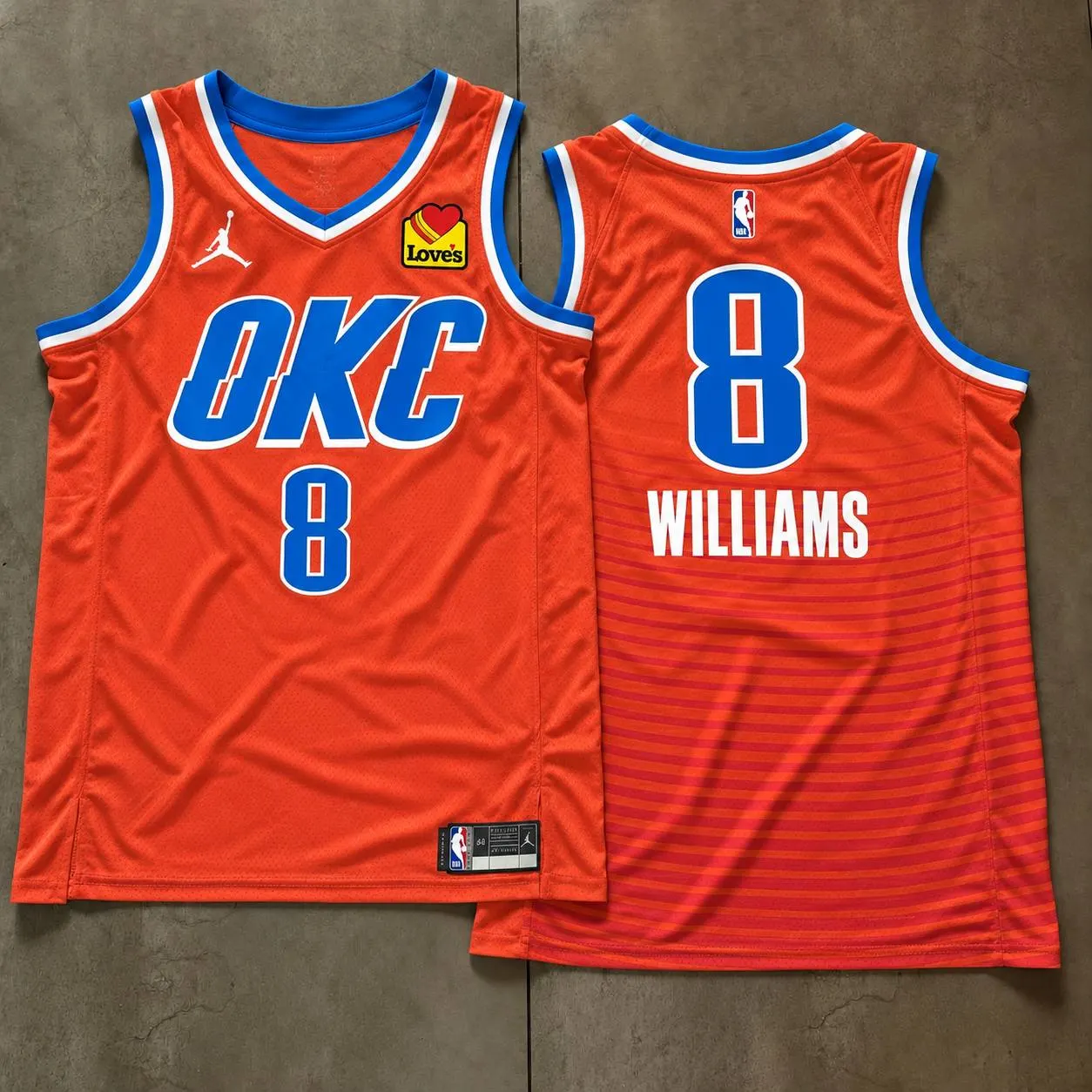 Oklahoma City Thunder Jalen Williams Orange Jersey