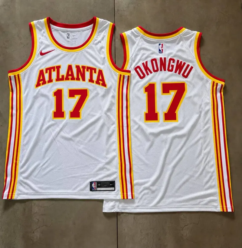 Atlanta Hawks Onyeka Okongwu White Jersey