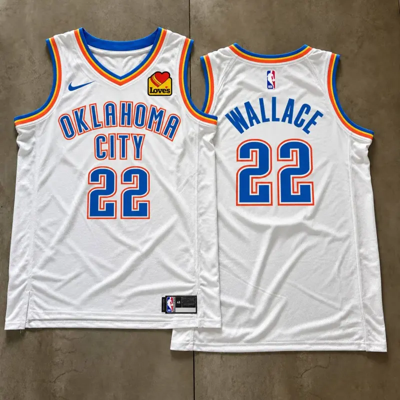 Oklahoma City Thunder Cason Wallace White Jersey