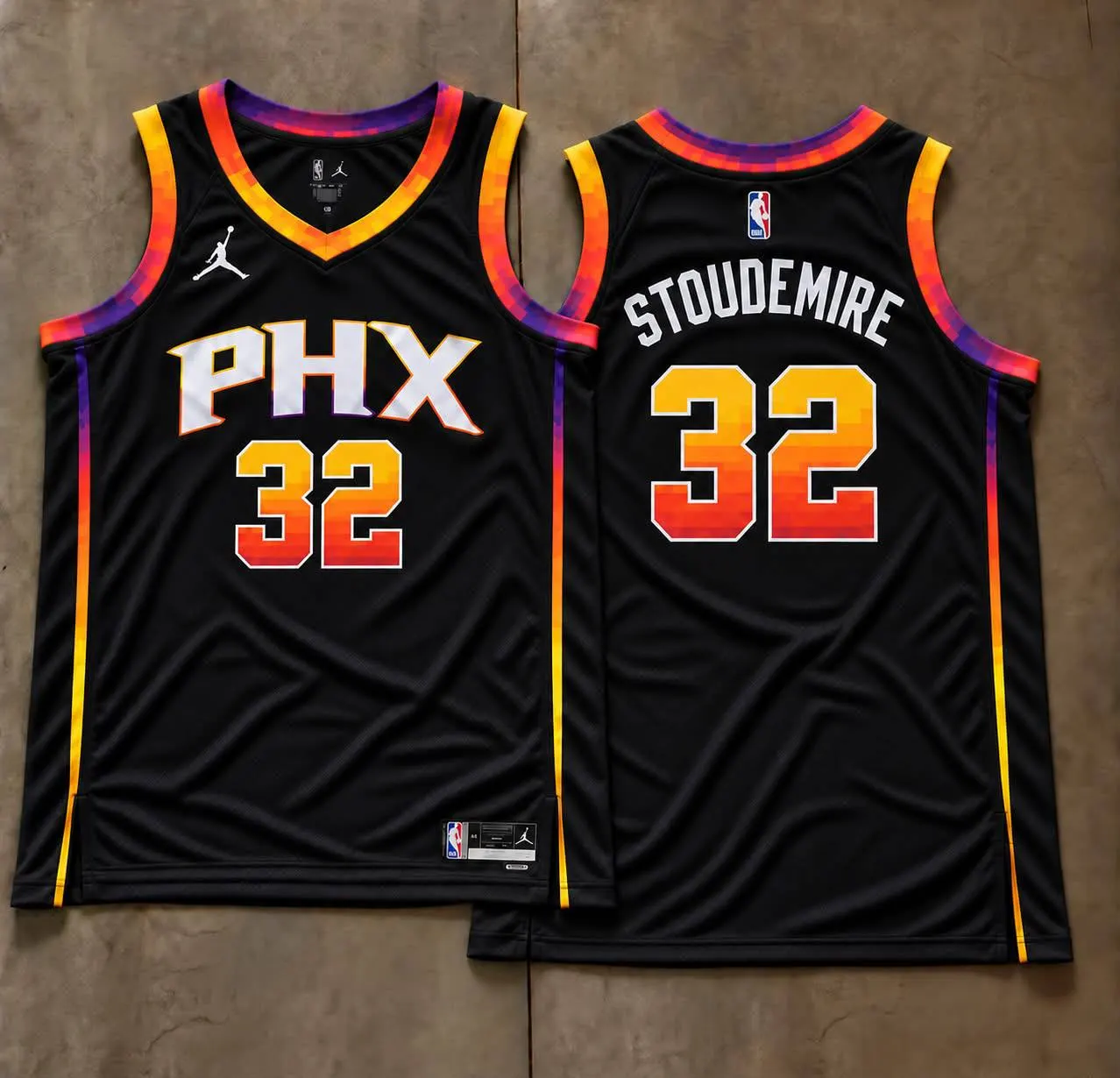 Phoenix Suns Amar'e Stoudemire Black PHX Jersey