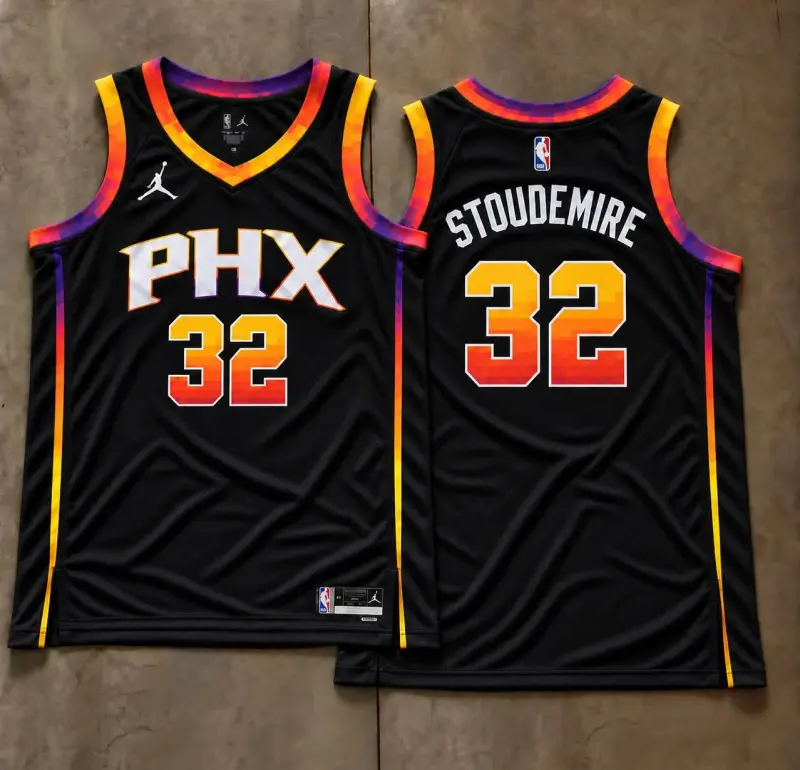 Phoenix Suns Amar'e Stoudemire Black PHX Jersey