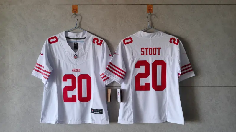 SAN FRANCISCO 49ERS UPTON STOUT WHITE JERSEY