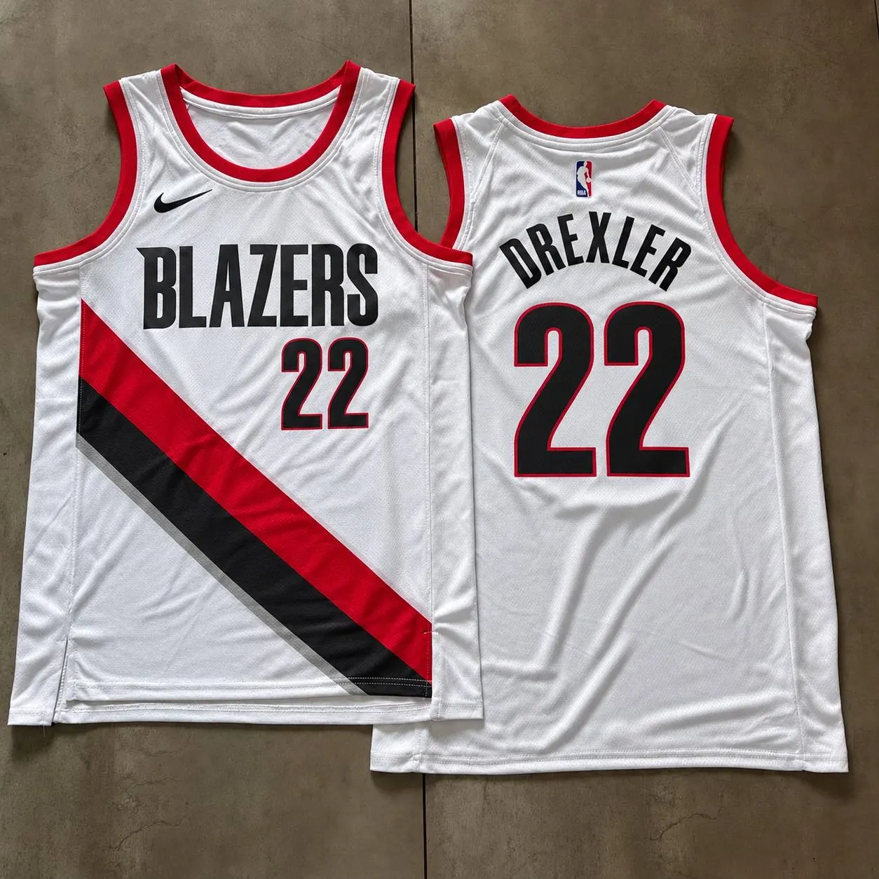 Portland Trail Blazers Clyde Drexler White Jersey