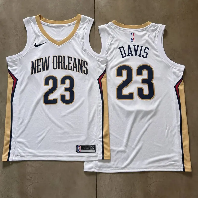 New Orleans Pelicans Anthony Davis White Jersey