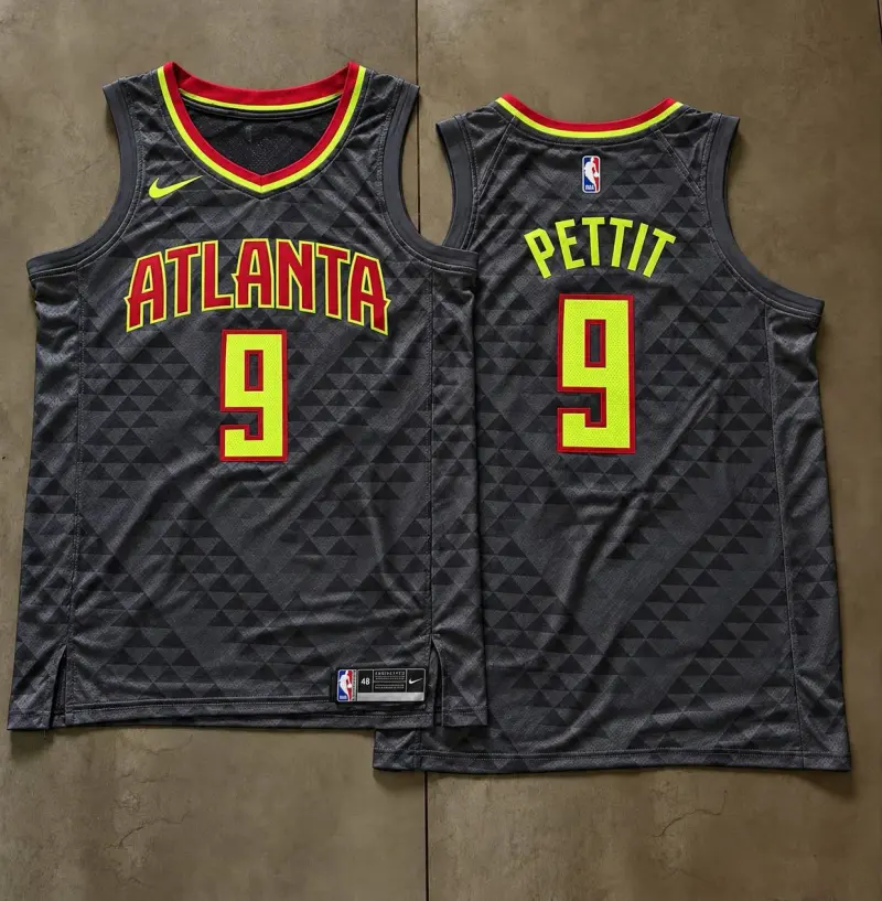 Atlanta Hawks Bob Pettit Grey Jersey
