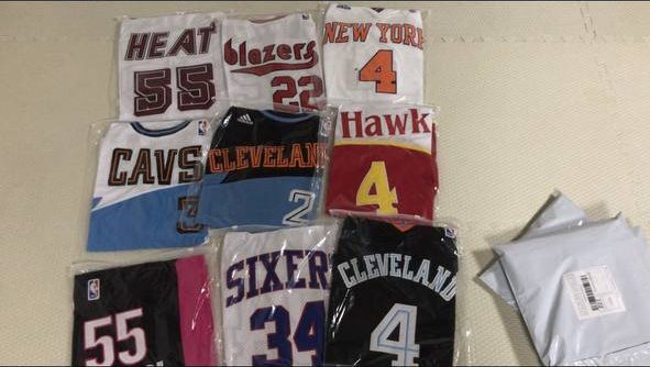Cruxchristi warehouse: jerseys bagged and packed before shipping