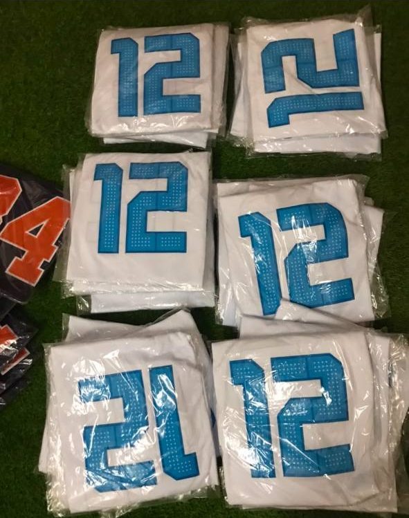 Cruxchristi warehouse: jerseys bagged and packed before shipping