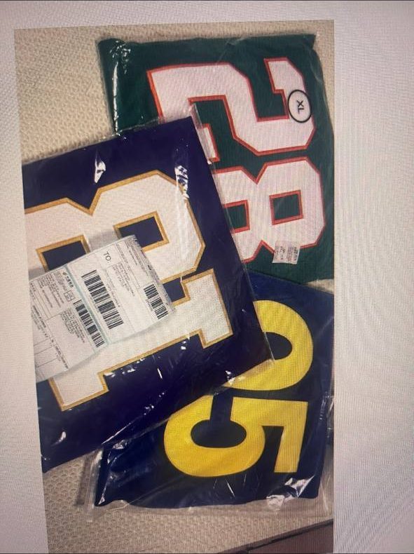 Cruxchristi warehouse: jerseys bagged and packed before shipping