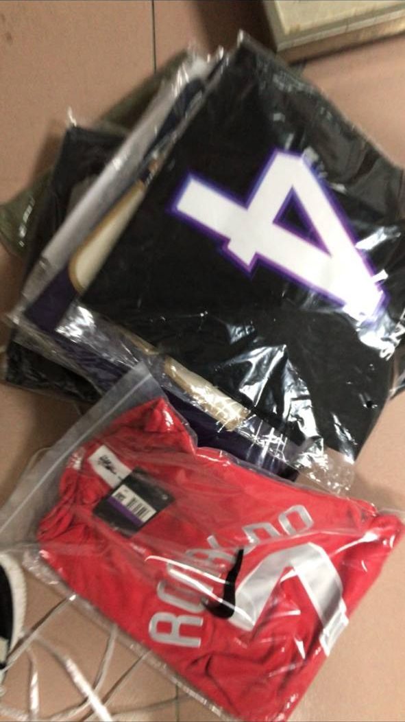 Cruxchristi warehouse: jerseys bagged and packed before shipping