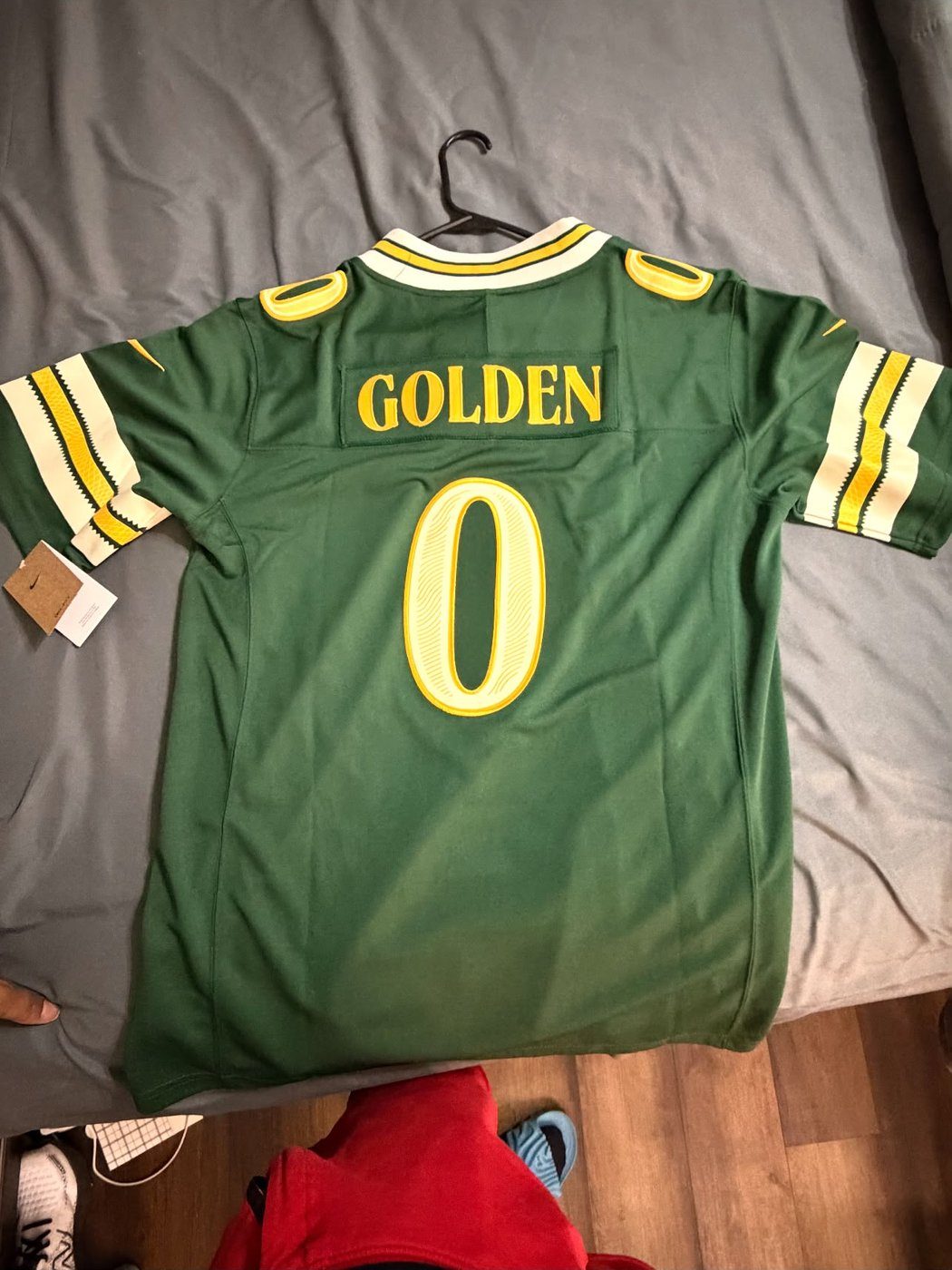 Photo sent by a Cruxchristi customer after their jersey arrived
